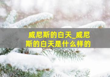 威尼斯的白天_威尼斯的白天是什么样的